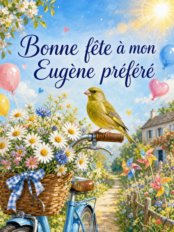 Carte bonne fête Eugène