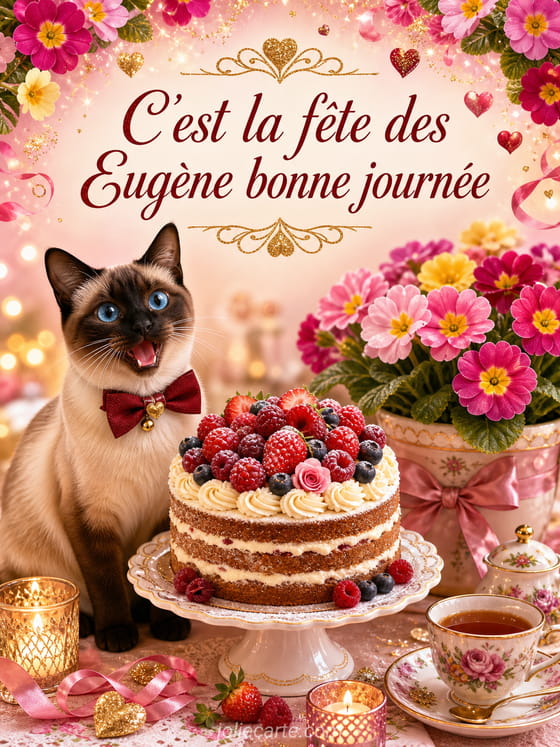 Carte bonne fête Eugène