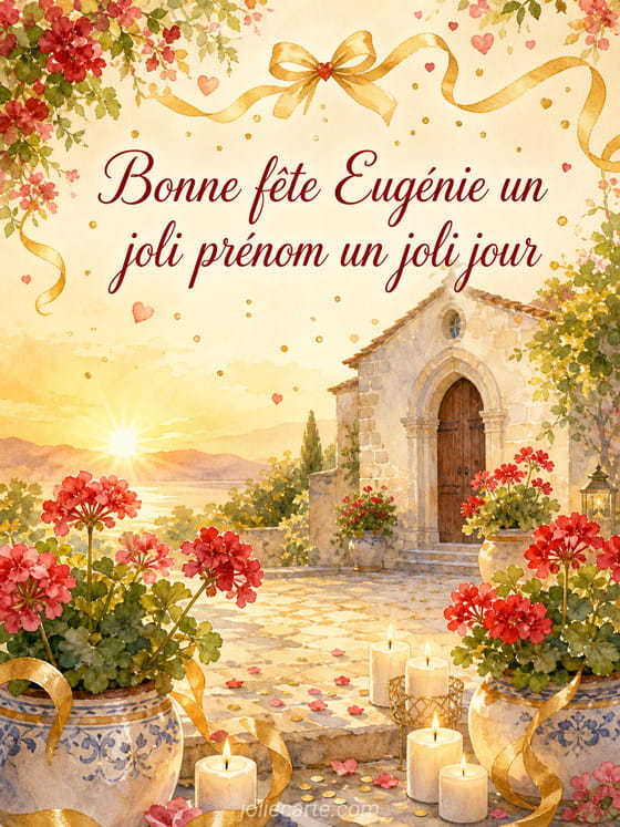 Carte bonne fête Eugénie