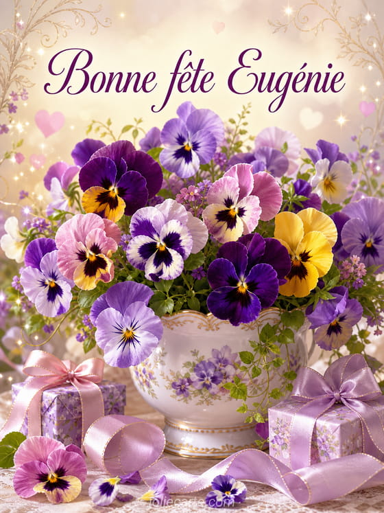 Carte bonne fête Eugénie