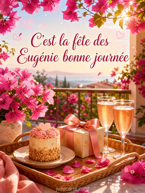 Carte bonne fête Eugénie