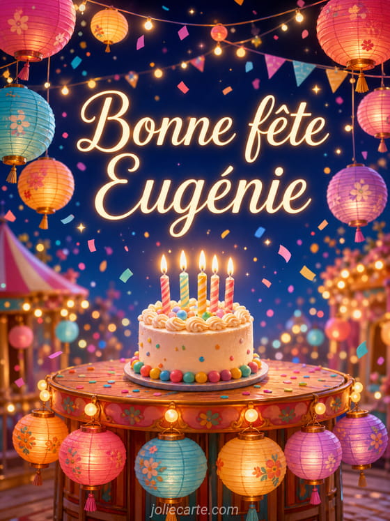 Carte bonne fête Eugénie