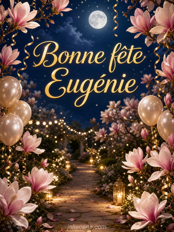 Carte bonne fête Eugénie