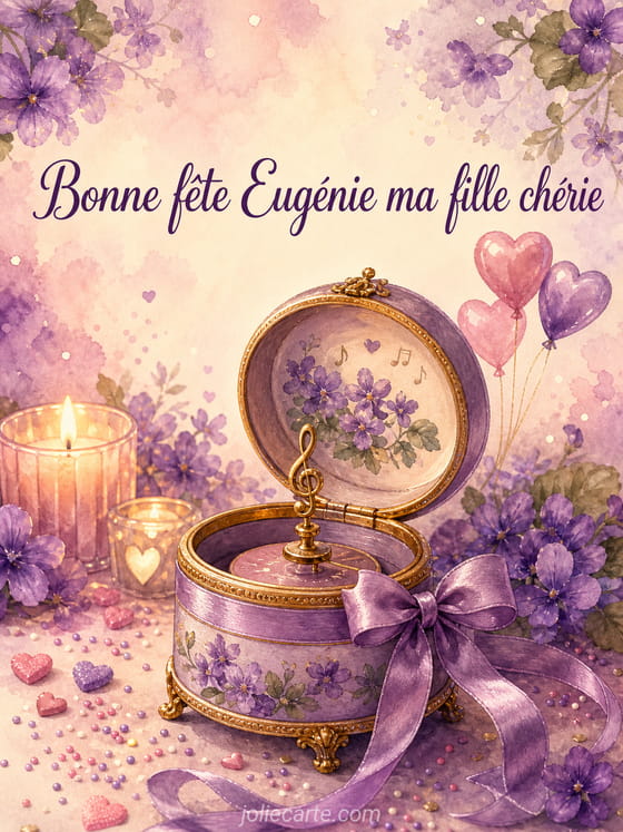 Carte bonne fête Eugénie