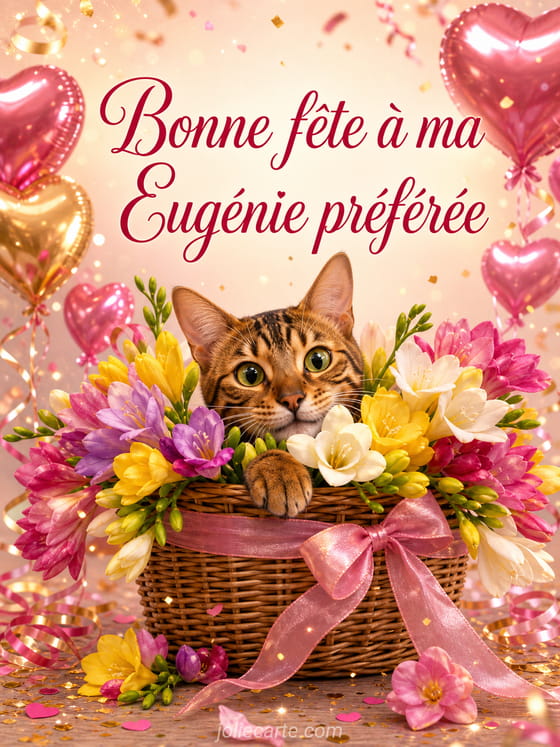 Carte bonne fête Eugénie