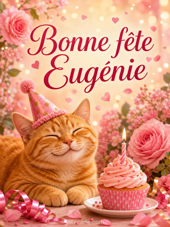 Carte bonne fête Eugénie