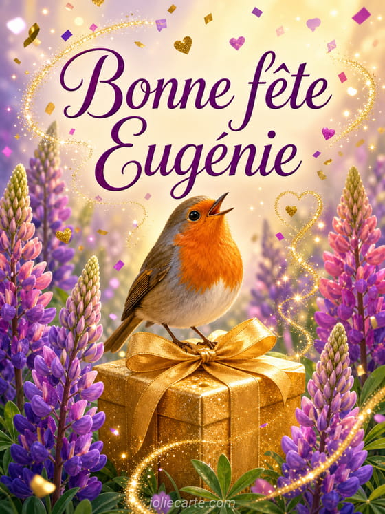 Carte bonne fête Eugénie