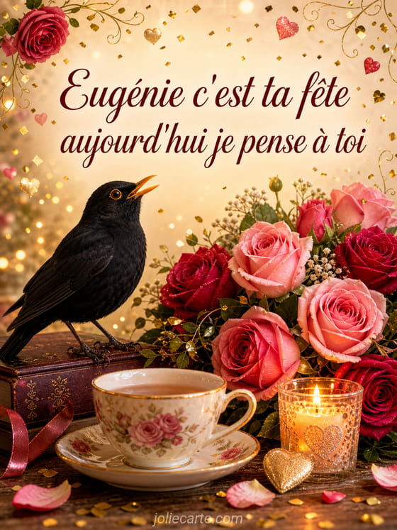 Carte bonne fête Eugénie