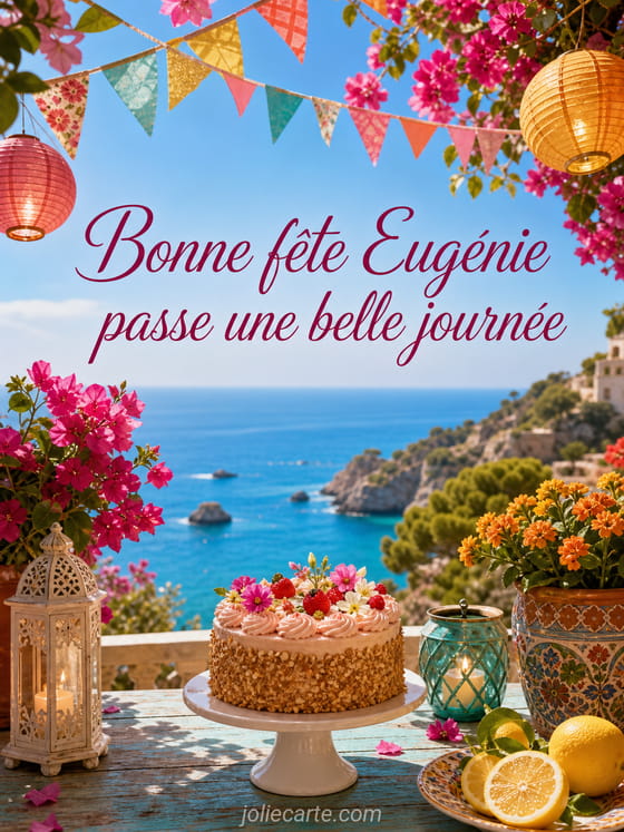 Carte bonne fête Eugénie