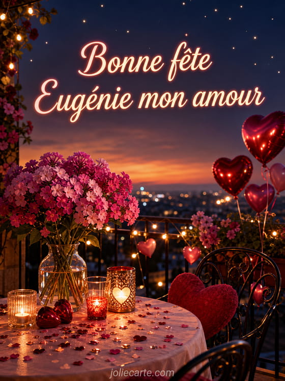 Carte bonne fête Eugénie