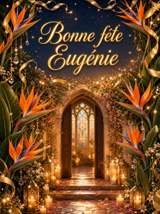 Carte bonne fête Eugénie