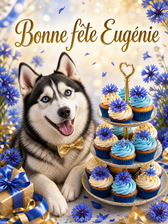 Carte bonne fête Eugénie