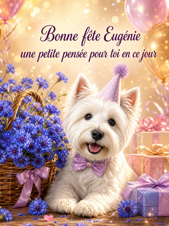 Carte bonne fête Eugénie