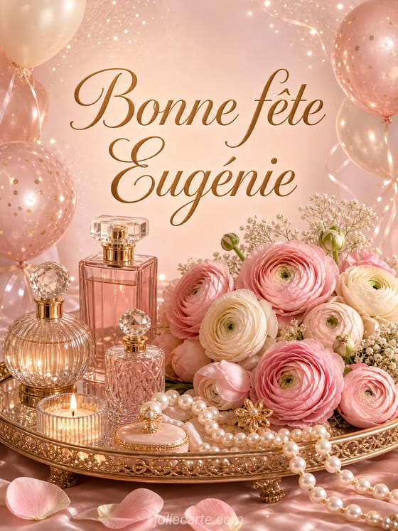 Carte bonne fête Eugénie