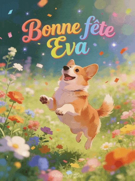Bonne fête Eva - Eva gif bonne fete gratuit