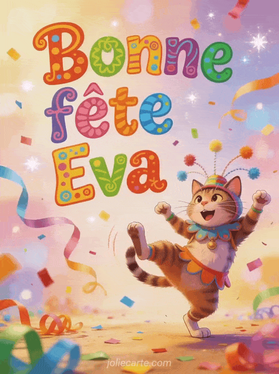 Bonne fête Eva - Eva gif bonne fete humour gratuit