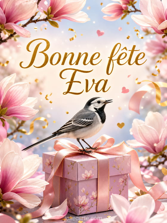 Carte bonne fête Eva