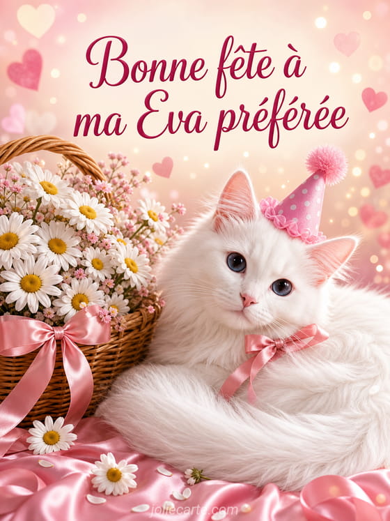 Carte bonne fête Eva