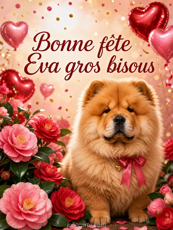 Carte bonne fête Eva