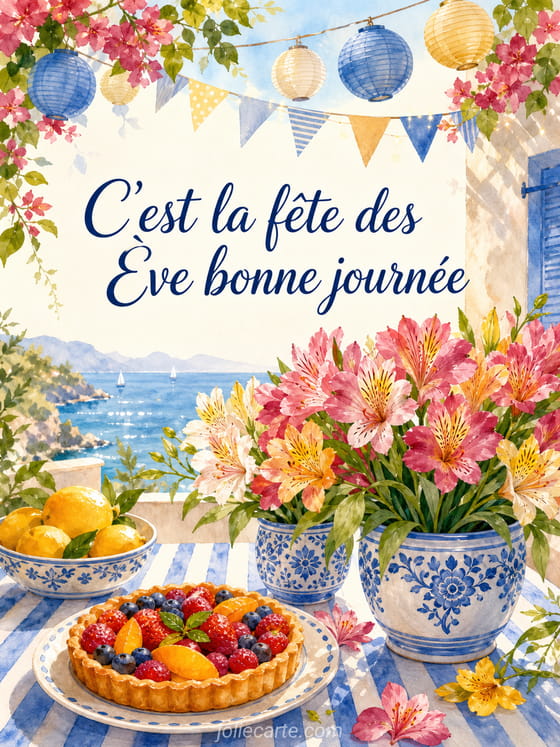 Carte bonne fĂȘte Ăve
