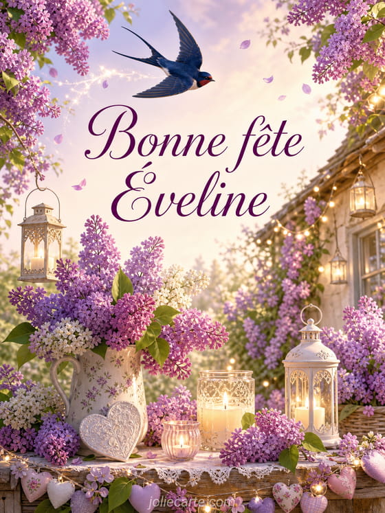 Carte bonne fĂȘte Ăveline