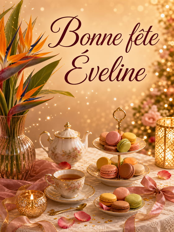 Carte bonne fĂȘte Ăveline