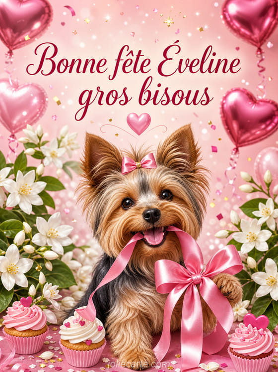 Carte bonne fĂȘte Ăveline
