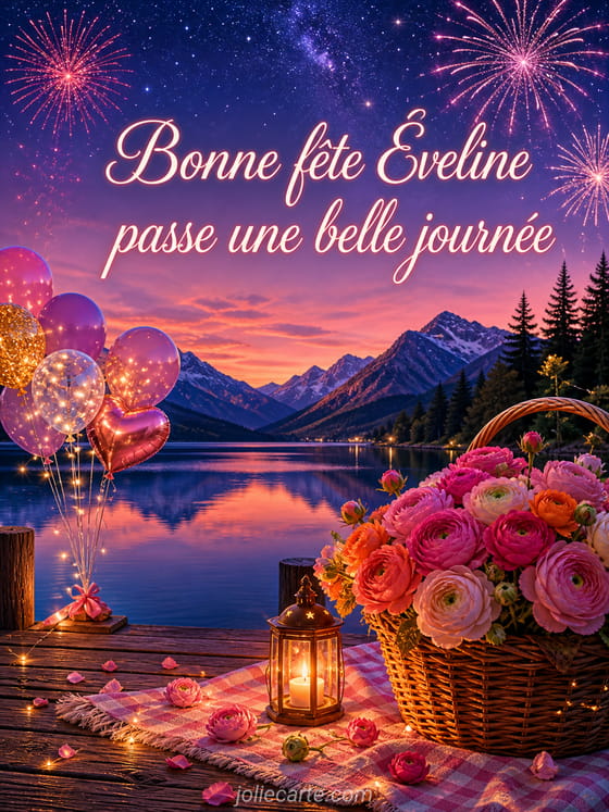 Carte bonne fĂȘte Ăveline