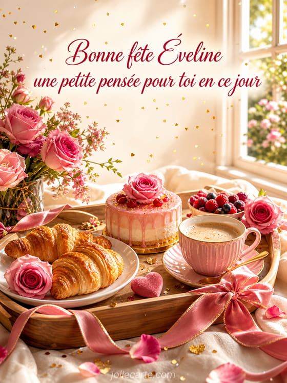 Carte bonne fĂȘte Ăveline