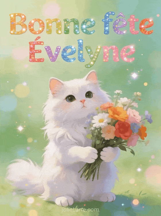 Bonne fête Evelyne - Evelyne gif bonne fete