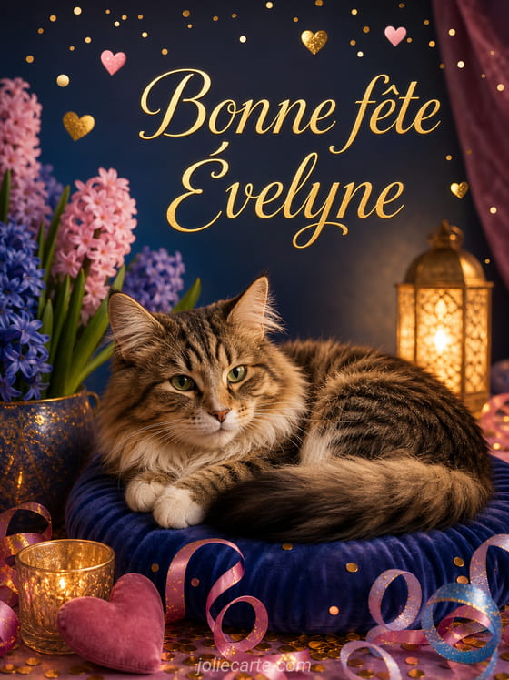 Carte bonne fĂȘte Ăvelyne