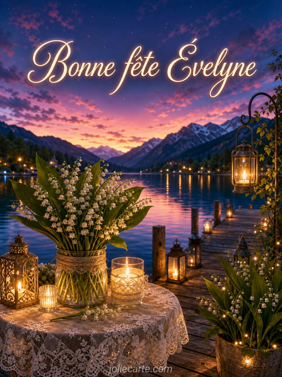 Carte bonne fĂȘte Ăvelyne