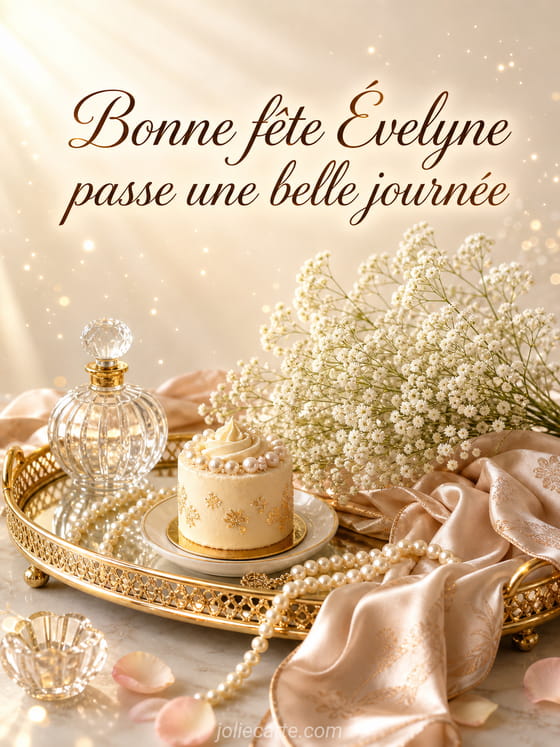 Carte bonne fĂȘte Ăvelyne