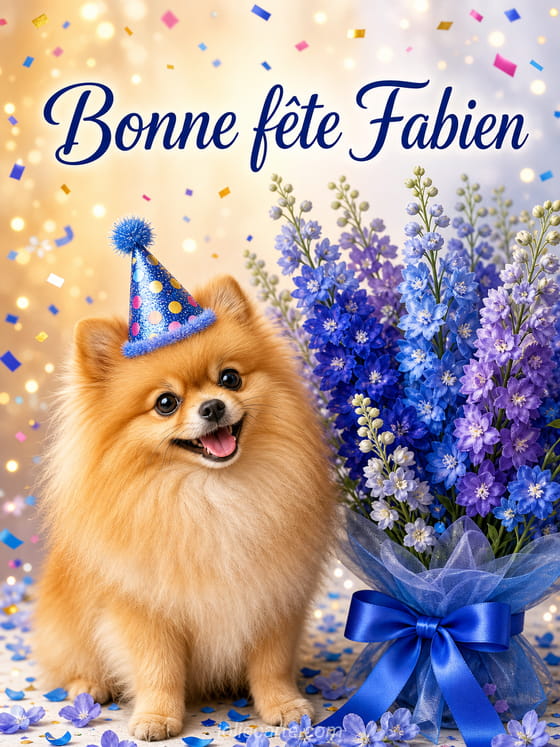 Carte bonne fête Fabien