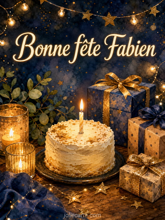 Carte bonne fête Fabien