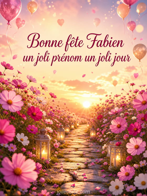 Carte bonne fête Fabien