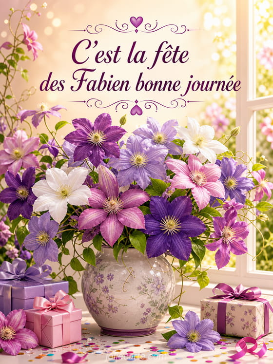 Carte bonne fête Fabien