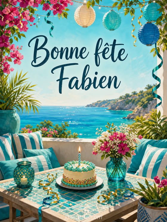 Carte bonne fête Fabien