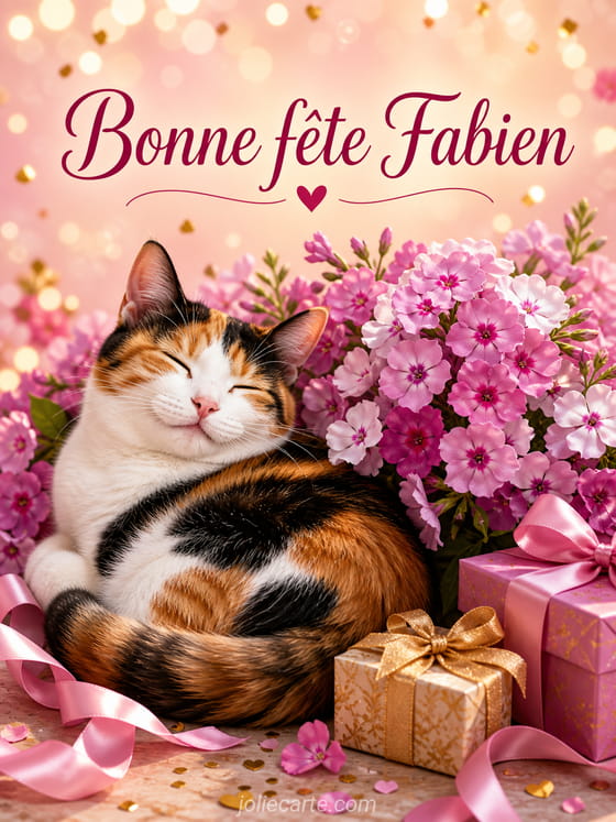 Carte bonne fête Fabien
