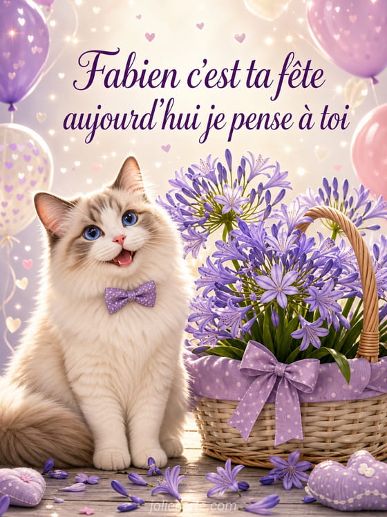 Carte bonne fête Fabien