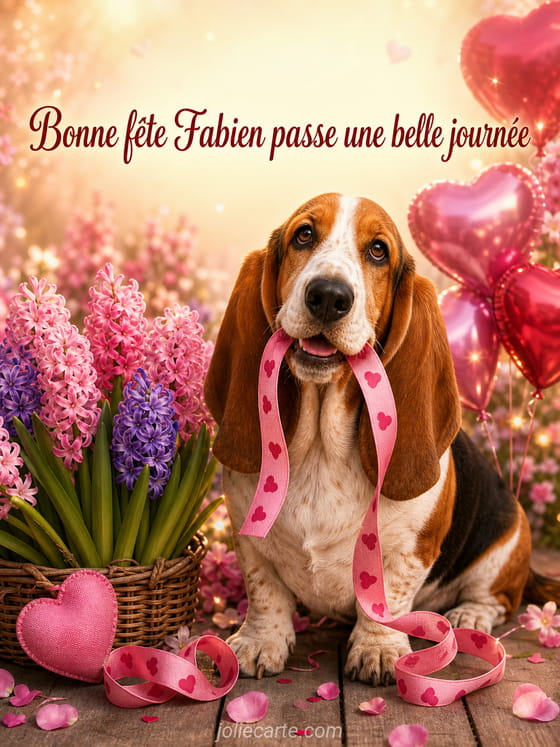 Carte bonne fête Fabien