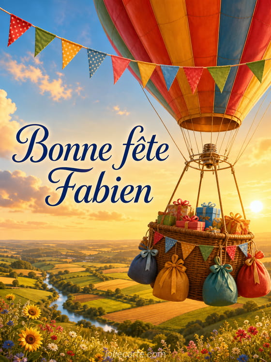 Carte bonne fête Fabien