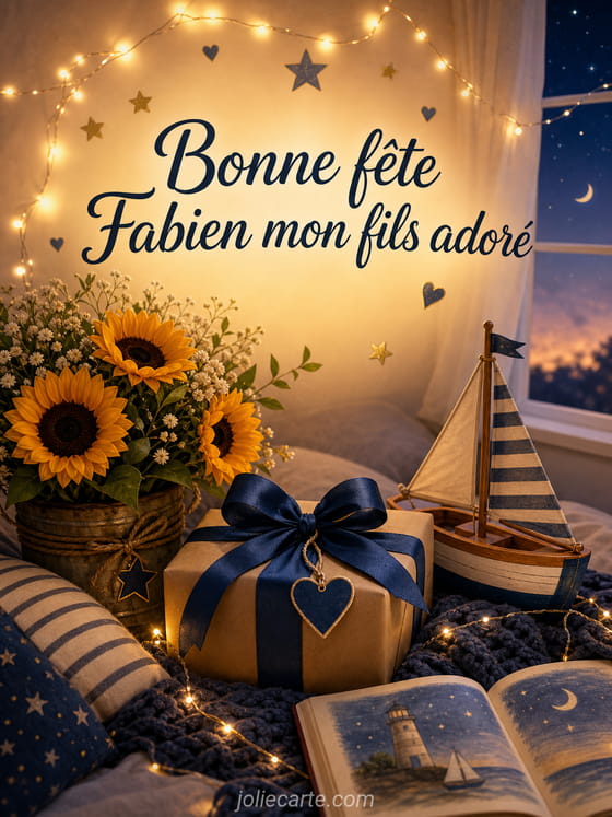 Carte bonne fête Fabien