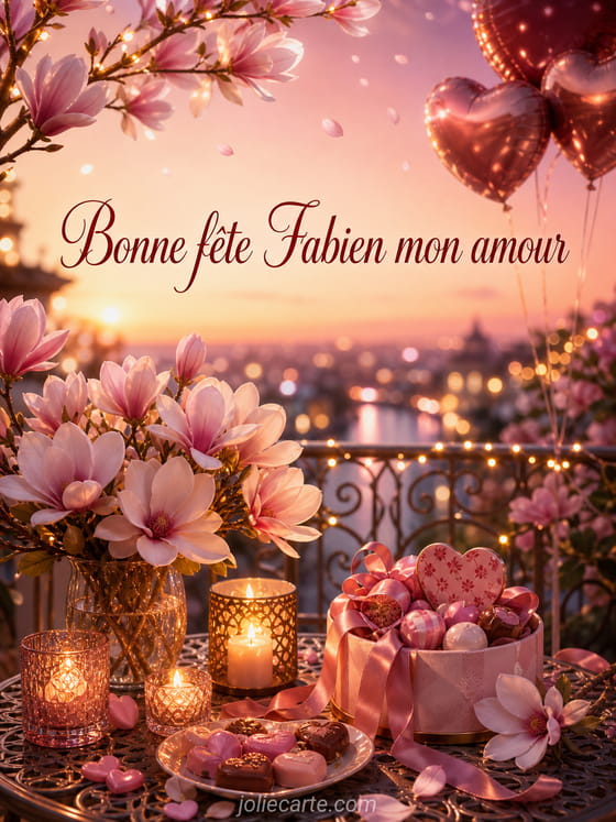 Carte bonne fête Fabien