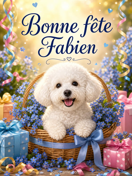 Carte bonne fête Fabien