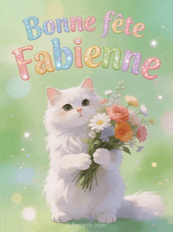 Bonne fête Fabienne - Fabienne gif bonne fete