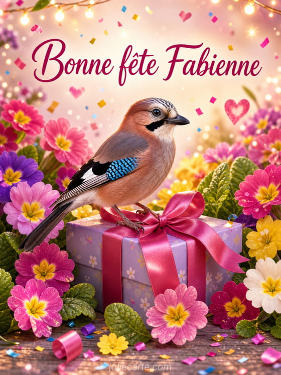 Carte bonne fête Fabienne