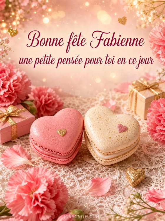 Carte bonne fête Fabienne