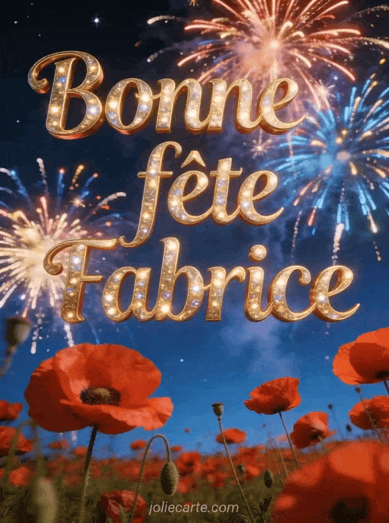 Bonne fête Fabrice - Fabrice bonne fete image