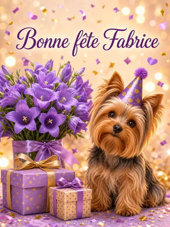 Carte bonne fête Fabrice